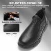 image:imageOrthoComfoot Mens Orthopedic Leather Loafers  Arch Support SlipOn Shoes for Plantar Fasciitis Flat Feet amp Heel Pain Relief Comfortable Casual Work Walking Dress ShoesK1black