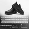 image:imageOrthoComfoot Mens Orthopedic Leather Loafers  Arch Support SlipOn Shoes for Plantar Fasciitis Flat Feet amp Heel Pain Relief Comfortable Casual Work Walking Dress ShoesK1black