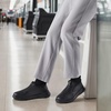image:imageOrthoComfoot Mens Orthopedic Leather Loafers  Arch Support SlipOn Shoes for Plantar Fasciitis Flat Feet amp Heel Pain Relief Comfortable Casual Work Walking Dress ShoesK1black