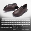 image:imageOrthoComfoot Mens Orthopedic Leather Loafers  Arch Support SlipOn Shoes for Plantar Fasciitis Flat Feet amp Heel Pain Relief Comfortable Casual Work Walking Dress ShoesK2dark Brown