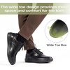 image:imageOrthoComfoot Mens Orthopedic Wide Leather Dress Walking Shoes Comfortable Arch Support Oxfords for Plantar Fasciitis Orthotic Casual Business Work Shoes for Foot and Heel Pain ReliefK1black