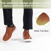 image:imageOrthoComfoot Mens Orthopedic Wide Leather Dress Walking Shoes Comfortable Arch Support Oxfords for Plantar Fasciitis Orthotic Casual Business Work Shoes for Foot and Heel Pain ReliefK2brown