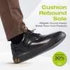 image:imageOrthoComfoot Mens Orthopedic Wide Leather Dress Walking Shoes Comfortable Arch Support Oxfords for Plantar Fasciitis Orthotic Casual Business Work Shoes for Foot and Heel Pain ReliefK1black