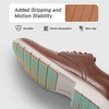 image:imageOrthoComfoot Orthopedic Business Shoes Arch Support Wingtip Oxford Plantar Fasciitis Relief Formal Comfort Oxfords Heel Pain Orthotics Patent Tuxedo SneakersW2brown