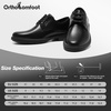 image:imageOrthoComfoot Orthopedic Business Shoes Arch Support Wingtip Oxford Plantar Fasciitis Relief Formal Comfort Oxfords Heel Pain Orthotics Patent Tuxedo SneakersW1black