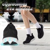image:imageOrthoComfoot Womens Orthopedic Road Running Shoes Comfortable Arch Support Orthotic Plantar Fasciitis Athletic Sport Sneakers Casual High Arch Flat Feet Walking Shoes for Foot Heel and Pain ReliefW1black