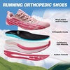 image:imageOrthoComfoot Womens Orthopedic Road Running Shoes Comfortable Arch Support Orthotic Plantar Fasciitis Athletic Sport Sneakers Casual High Arch Flat Feet Walking Shoes for Foot Heel and Pain ReliefW3rose