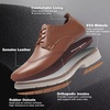 image:imageOrthopedic Business Leather Dress Shoes  Casual Arch Support Plantar Fasciitis Formal Wingtip Oxford for Mens  Cap Toe Comfortable Orthotics Patent Tuxedo Walking Shoes for Foot and Heel Pain ReliefW2brown
