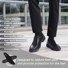 image:imageOrthopedic Business Leather Dress Shoes Comfortable Arch Support Plantar Fasciitis Formal Tuxedo Oxford for Mens Casual Classic Modern Wingtip Slip On Loafers for Foot and Heel Pain ReliefW1black