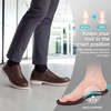 image:imageOrthopedic Business Leather Dress Shoes Comfortable Arch Support Plantar Fasciitis Formal Tuxedo Oxford for Mens Casual Classic Modern Wingtip Slip On Loafers for Foot and Heel Pain ReliefW2dark Brown