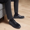 image:imageOrthopedic Business Leather Dress Shoes Comfortable Arch Support Plantar Fasciitis Formal Tuxedo Oxford for Mens Casual Classic Modern Wingtip Slip On Loafers for Foot and Heel Pain ReliefW1black