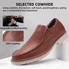 image:imageOrthopedic Business Leather Dress Shoes Comfortable Arch Support Plantar Fasciitis Formal Tuxedo Oxford for Mens Casual Classic Modern Wingtip Slip On Loafers for Foot and Heel Pain ReliefW3brown