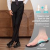 image:imageOrthopedic Business Leather Dress Shoes Comfortable Arch Support Plantar Fasciitis Formal Tuxedo Oxford for Mens Casual Classic Modern Wingtip Slip On Loafers for Foot and Heel Pain ReliefW1black