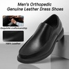 image:imageOrthopedic Business Leather Dress Shoes Comfortable Arch Support Plantar Fasciitis Formal Tuxedo Oxford for Mens Casual Classic Modern Wingtip Slip On Loafers for Foot and Heel Pain ReliefW1black