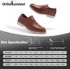 image:imageOrthopedic Business Leather Dress Shoes Comfortable Arch Support Plantar Fasciitis Formal Tuxedo Oxford for Mens Casual Classic Modern Wingtip Slip On Loafers for Foot and Heel Pain ReliefW3brown