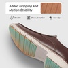 image:imageOrthopedic Business Leather Dress Shoes Comfortable Arch Support Plantar Fasciitis Formal Tuxedo Oxford for Mens Casual Classic Modern Wingtip Slip On Loafers for Foot and Heel Pain ReliefW2dark Brown