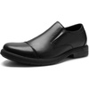 image:imageMens Orthopedic Business Leather Dress Shoes Comfortable Arch Support Plantar Fasciitis Formal Tuxedo Oxford Casual Flat Feet Modern Wingtip Slip On Loafers for Foot and Ankle Pain ReliefW1black