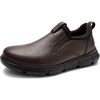 image:imageOrthoComfoot Mens Orthopedic Leather Loafers  Arch Support SlipOn Shoes for Plantar Fasciitis Flat Feet amp Heel Pain Relief Comfortable Casual Work Walking Dress ShoesK2dark Brown
