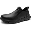 image:imageOrthoComfoot Mens Orthopedic Leather Loafers  Arch Support SlipOn Shoes for Plantar Fasciitis Flat Feet amp Heel Pain Relief Comfortable Casual Work Walking Dress ShoesK1black