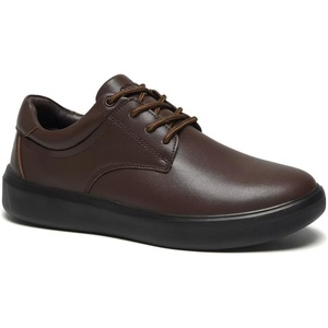 image:imageOrthoComfoot Mens Orthopedic Leather Dress Walking Shoes Comfortable Plantar Fasciitis Sneakers with Arch Support for Orthotic Casual Business Work Shoes for Foot and Heel Pain ReliefW2brown
