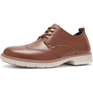 image:imageOrthopedic Business Leather Dress Shoes  Casual Arch Support Plantar Fasciitis Formal Wingtip Oxford for Mens  Cap Toe Comfortable Orthotics Patent Tuxedo Walking Shoes for Foot and Heel Pain ReliefW2brown