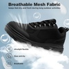 image:imageMens Orthopedic Diabetic Wide Walking Shoes Comfortable Fashion Arch Support Sneakers for Plantar Fasciitis amp Heel Pain Relief Casual Flat Feet Tennis Sports Sneakers for Swollen Feet amp Hammer ToesK1black