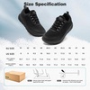 image:imageMens Orthopedic Diabetic Wide Walking Shoes Comfortable Fashion Arch Support Sneakers for Plantar Fasciitis amp Heel Pain Relief Casual Flat Feet Tennis Sports Sneakers for Swollen Feet amp Hammer ToesK1black