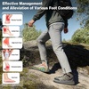 image:imageMens Orthopedic Hiking Boots Comfortable Wide Toe Box Plantar Fasciitis Diabetic Running Trekking Shoes Orthotic Flat Feet Non Slip Mid Ankle Support Boots for Foot amp Heel Pain ReliefK1grey