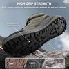image:imageMens Orthopedic Hiking Boots Comfortable Wide Toe Box Plantar Fasciitis Diabetic Running Trekking Shoes Orthotic Flat Feet Non Slip Mid Ankle Support Boots for Foot amp Heel Pain ReliefK1grey