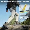 image:imageMens Orthopedic Hiking Boots Comfortable Wide Toe Box Plantar Fasciitis Diabetic Running Trekking Shoes Orthotic Flat Feet Non Slip Mid Ankle Support Boots for Foot amp Heel Pain ReliefK1grey