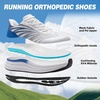 image:imageMens Orthopedic Plantar Fasciitis Sneakers Comfortable High Arch Support Road Running Shoes Orthotics Lightweight Casual Tennis Athletic Walking Shoes Relief Flat Feet Heel amp Foot PainW2white Blue