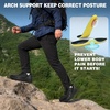 image:imageMens Orthopedic Trail Running Sneakers Wide Toe Box Arch Support Diabetic Hiking Walking Shoes Plantar Fasciitis amp Hammer Toes AllTerrain Outdoor Footwear for Foot amp Heel Pain ReliefK1black