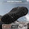 image:imageMens Orthopedic Trail Running Sneakers Wide Toe Box Arch Support Diabetic Hiking Walking Shoes Plantar Fasciitis amp Hammer Toes AllTerrain Outdoor Footwear for Foot amp Heel Pain ReliefK1black