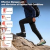 image:imageMens Orthopedic Trail Running Sneakers Wide Toe Box Arch Support Diabetic Hiking Walking Shoes Plantar Fasciitis amp Hammer Toes AllTerrain Outdoor Footwear for Foot amp Heel Pain ReliefK1black
