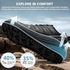 image:imageMens Orthopedic Trail Running Sneakers Wide Toe Box Arch Support Diabetic Hiking Walking Shoes Plantar Fasciitis amp Hammer Toes AllTerrain Outdoor Footwear for Foot amp Heel Pain ReliefK1black