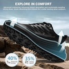 image:imageMens Orthopedic Wide Plantar Fasciitis Shoes Casual Support Trail Running Diabetic Flat Feet Fashion Sneakers Comfrtabel Orthotic Non Slip Walking Hiking Shoes for Foot amp Heel Pain ReliefK1black