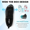 image:imageOrthoComfoot Mens Orthopedic Diabetic Shoes Wide Toe Box Comfortable Casual Arch Support Running Fashion Sneakers Plantar Fasciitis Flat Feet Work Tennis Walking Shoes for Swollen Feet Heel PainKblack