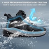image:imageOrthoComfoot Mens Orthopedic Waterproof Hiking Boots Comfortable Wide Arch Support Plantar Fasciitis Relief Ankle Boots Orthotic Non Slip Outdoor Trekking amp Work Shoes for Foot amp Heel PainBlack