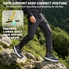 image:imageOrthoComfoot Mens Orthopedic Waterproof Hiking Boots Comfortable Wide Arch Support Plantar Fasciitis Relief Ankle Boots Orthotic Non Slip Outdoor Trekking amp Work Shoes for Foot amp Heel PainBlack