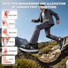 image:imageOrthoComfoot Mens Orthopedic Waterproof Hiking Boots Comfortable Wide Arch Support Plantar Fasciitis Relief Ankle Boots Orthotic Non Slip Outdoor Trekking amp Work Shoes for Foot amp Heel PainBlack