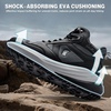 image:imageOrthoComfoot Mens Orthopedic Waterproof Hiking Boots Comfortable Wide Arch Support Plantar Fasciitis Relief Ankle Boots Orthotic Non Slip Outdoor Trekking amp Work Shoes for Foot amp Heel PainBlack