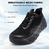 image:imageOrthopedic Diabetic Mens Wide Shoes Comfortable Casual Arch Support Running Fashion Sneakers Plantar Fasciitis Wide Toe Box Work Tennis Walking Shoes for Swollen Feet amp Heel Pain ReliefK1black