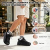 image:imageOrthopedic Diabetic Mens Wide Shoes Comfortable Casual Arch Support Running Fashion Sneakers Plantar Fasciitis Wide Toe Box Work Tennis Walking Shoes for Swollen Feet amp Heel Pain ReliefK1black