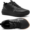 image:imageMens Orthopedic Trail Running Sneakers Wide Toe Box Arch Support Diabetic Hiking Walking Shoes Plantar Fasciitis amp Hammer Toes AllTerrain Outdoor Footwear for Foot amp Heel Pain ReliefK1black