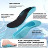 image:imageOrthoComfoot Kids Orthopedic Shoes for Boys and Girls Comfortable Plantar Fasciitis Arch Support Athletic Fashion Sneakers Orthotic Hook and Loop School Walking Shoes for Foot and Heel Pain ReliefW4white