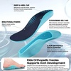 image:imageOrthoComfoot Kids Orthopedic Shoes for Boys and Girls Comfortable Plantar Fasciitis Arch Support Athletic Fashion Sneakers Orthotic Hook and Loop School Walking Shoes for Foot and Heel Pain ReliefW2dark Blue