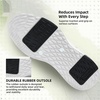 image:imageOrthoComfoot Mens Orthopedic Leather Dress Shoes Comfortable Arch Support Casual Sneakers for Plantar Fasciitis Orthotic Work Walking Shoes for All Day Standing Foot Pain ReliefW1dark Gray