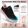 image:imageOrthoComfoot Womens Orthopedic Diabetic Wide Running Shoes Comfortable Casual Arch Support Plantar Fasciitis Fashion Sneakers High Arch Work Tennis Walking Shoes for Foot and Heel Pain ReliefK1black