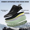 image:imageOrthoComfoot Womens Orthopedic Trail Running Sneakers Wide Toe Box Arch Support Plantar Fasciitis Diabetic Sports Shoes Comfortable Flat Feet Hiking Walking Athletic Sneakers for Foot amp Heel PainK1black