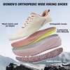 image:imageOrthoComfoot Womens Orthopedic Trail Running Sneakers Wide Toe Box Arch Support Plantar Fasciitis Diabetic Sports Shoes Comfortable Flat Feet Hiking Walking Athletic Sneakers for Foot amp Heel PainK2pink White